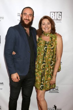 Los Angeles - 27 Eylül: Michael Mike Canon, Nadja Hoyer-Booth Catalina Film Festivali - Sanat Tiyatrosu'nda Perşembe günü 27 Eylül 2018 yılında Long Beach, Ca