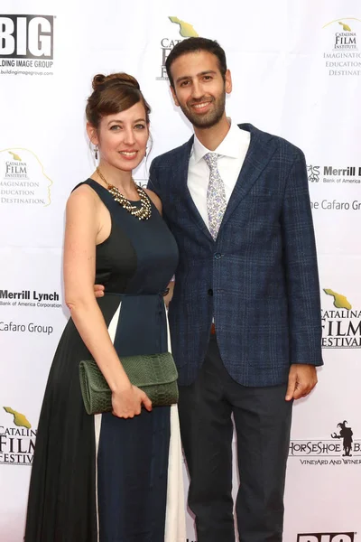 阿瓦隆 9月28日 丹尼尔马尔科维奇 妻子在卡特琳娜电影节 星期五红地毯在赌场2018年9月28日在阿瓦隆 加利福尼亚州 — 图库照片