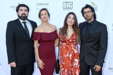 Avalon - 29 Eylül: İsrail Trulin, Diliana Deltcheva, Paola Trulin, Salvador Lleo Catalina Film Festivali - Cumartesi kırmızı halı üzerinde 29 Eylül 2018 yılında Avalon, Ca Casino