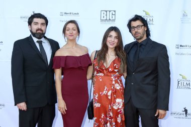 Avalon - 29 Eylül: İsrail Trulin, Diliana Deltcheva, Paola Trulin, Salvador Lleo Catalina Film Festivali - Cumartesi kırmızı halı üzerinde 29 Eylül 2018 yılında Avalon, Ca Casino