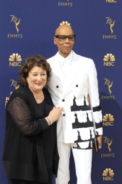 Los Angeles - Eylül 17: Margo Martindale, Rupaul 2018 Emmy Ödülleri gelenler Microsoft Tiyatrosu'nda 17 Eylül 2018 tarihinde Los Angeles, Ca