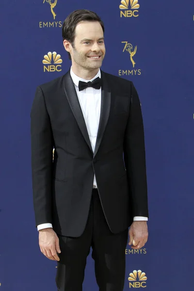 Los Angeles Szept Bill Hader 2018 Emmy Awards Beérkezés Microsoft — Stock Fotó