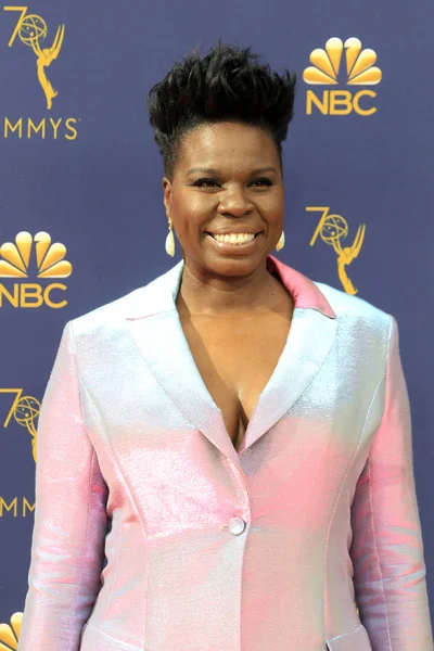 Los Angeles Sep Leslie Jones 2018 Emmy Awards Mottaganden Microsoft — Stockfoto