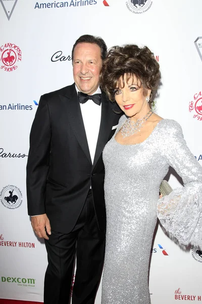 Los Ángeles Octubre Percy Gibson Joan Collins Carrusel Hope Ball — Foto de Stock