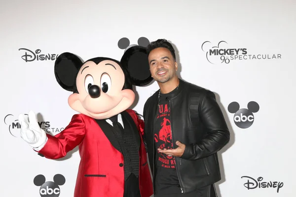 Los Angeles Oktober Mickey Mouse Luis Fonsi Mickey 90E Spectaculaire — Stockfoto