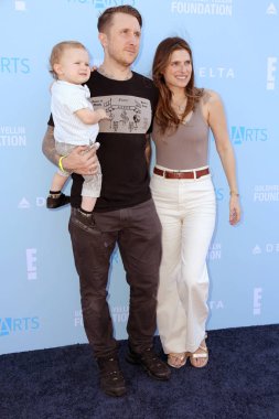 Los Angeles - Ekim 7: Lake Bell, Scott Campbell, Ozgood Campbell PS sanat hızlı kendini 2018 Barker askı 7 Ekim 2018 Santa Monica, Ca