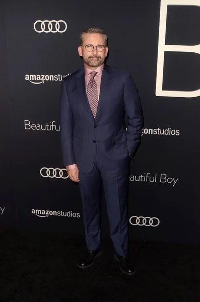 洛杉矶 10月8日 史蒂夫史蒂夫 卡瑞尔在 美丽的男孩 首映在塞缪尔高德温剧场在2018年10月8日在比佛利山庄 — 图库照片