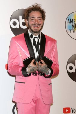 Los Angeles - Ekim 9: Post Malone 2018, Amerikan müzik Microsoft tiyatroda 9 Ekim 2018 Los Angeles, Ca Ödülleri