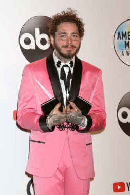 Los Angeles - Ekim 9: Post Malone 2018, Amerikan müzik Microsoft tiyatroda 9 Ekim 2018 Los Angeles, Ca Ödülleri