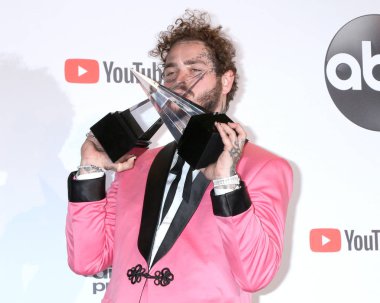Los Angeles - Ekim 9: Post Malone 2018, Amerikan müzik Microsoft tiyatroda 9 Ekim 2018 Los Angeles, Ca Ödülleri