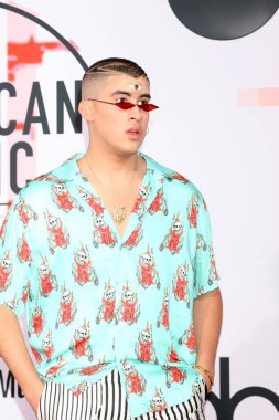 LOS ANGELES - OCT 9:  Bad Bunny at the 2018 American Music Awards at the Microsoft Theater on October 9, 2018 in Los Angeles, CA