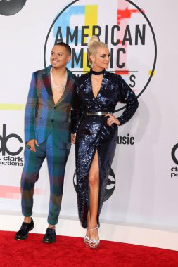Los Angeles - Ekim 9: Evan Ross, Ashlee Simpson Los Angeles, Ca 9 Ekim 2018 üzerinde Microsoft Theater 2018 Amerikan Müzik Ödülleri'nde