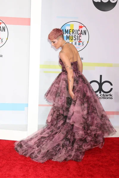 Los Ángeles Oct Halsey Los American Music Awards 2018 Microsoft — Foto de Stock