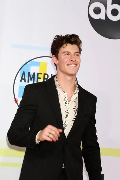 Los Ángeles Octubre Shawn Mendes Los American Music Awards 2018 — Foto de Stock