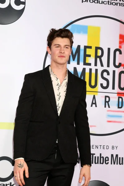 Los Angeles Okt Shawn Mendes 2018 American Music Awards Microsoft — Stockfoto