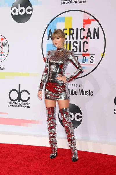 Los Angeles Oct Taylor Swift 2018 American Music Awards Microsoft — Stock Photo, Image