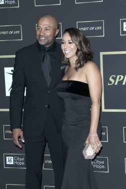 Los Angeles - 12 Ekim: Derek Fisher, Gloria Govan 12 Ekim 2018 Barker askıda Santa Monica, Ca umut Gala şehir
