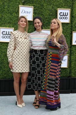 Los Angeles - Ekim 14: Melissa Benoist, Tala Ashe, Caity Lotz Cw şebekenin sonbahar denize indirmek olay Warner Brothers Stüdyoları'nda üzerinde 14 Ekim 2018 Burbank, Ca