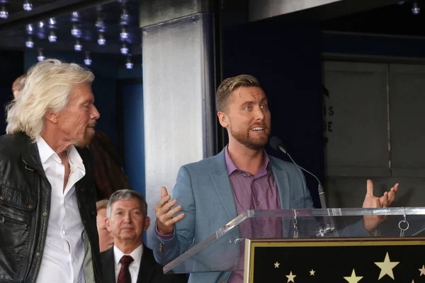 Los Angeles Ekim Efendim Richard Branson Lance Bass Hollywood Walk — Stok fotoğraf