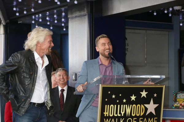 Los Angeles Oct Sir Richard Branson Lance Bass Cerimônia Sir — Fotografia de Stock