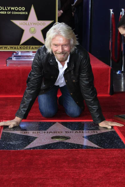 Los Angeles Oct Sir Richard Branson Cerimônia Sir Richard Branson — Fotografia de Stock