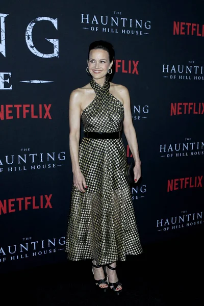 Los Angeles Oct Carla Gugino Haunting Hill House Season Premiere — Stock Photo, Image