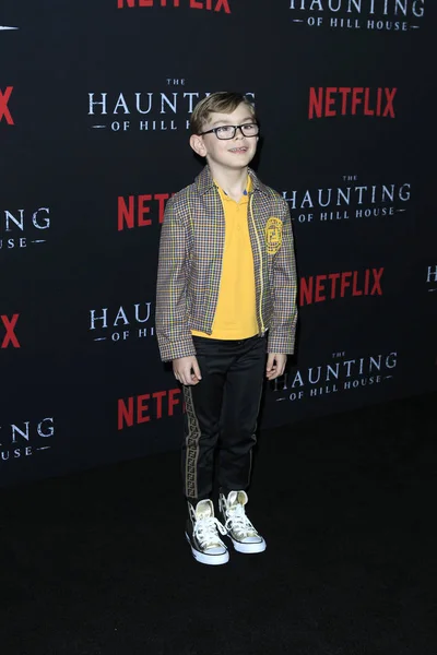 Los Ángeles Octubre Julian Hilliard Estreno Temporada Haunting Hill House —  Fotos de Stock