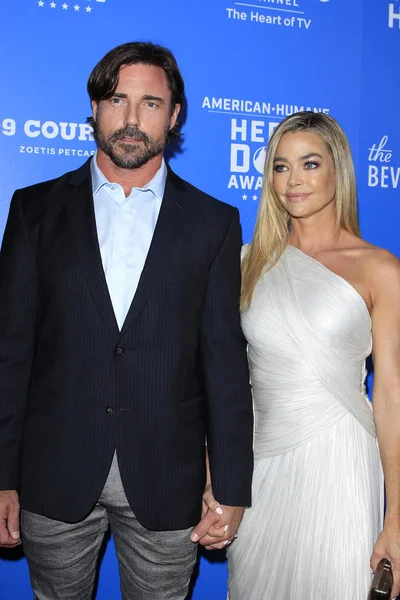 Los Angeles Sep Aaron Phypers Denise Richards 2018 Amerykański Humanitarny — Zdjęcie stockowe