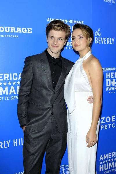 Los Angeles Sep Alex Lange Bailee Madison 2018 Amerykański Humanitarny — Zdjęcie stockowe