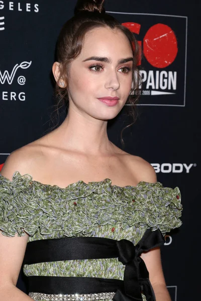 Los Angeles Oct Lily Collins Gala Campanha City Market Social — Fotografia de Stock