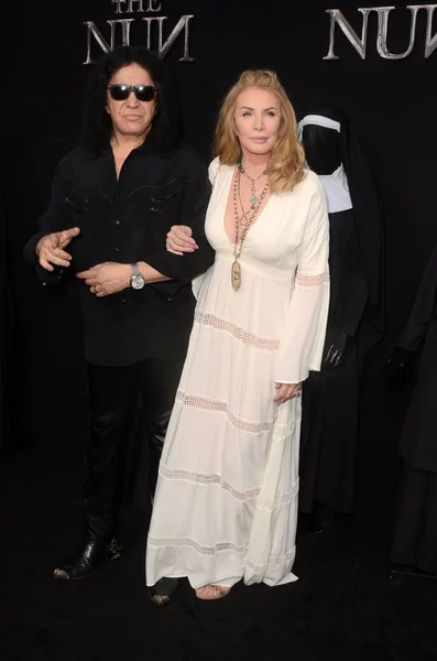 Los Angeles Sep Gene Simmons Shannon Tweed Première Mondiale Nun — Photo