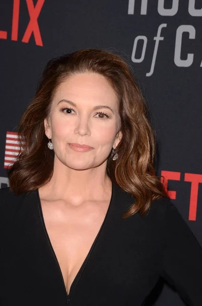 Los Angeles Říjen Diane Lane Domečku Karet Sezóna Premiéru Divadle — Stock fotografie