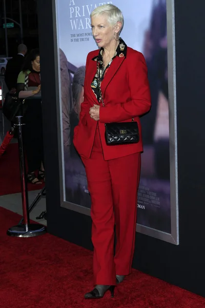 Los Angeles Oct Annie Lennox Premierze Prywatne Wojny Samuel Goldwyn — Zdjęcie stockowe