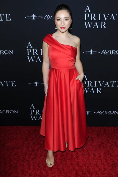 Los Angeles 2018 Ava Cantrell Bei Der Private War Premiere — Stockfoto