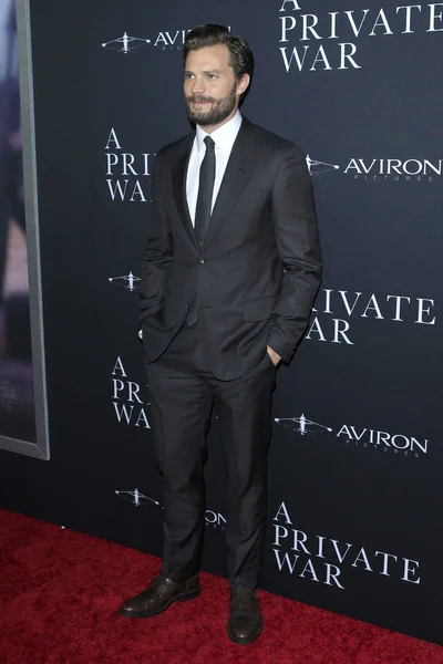 Los Angeles Oct Jamie Dornan Private War Premiere Samuel Goldwyn — Fotografia de Stock