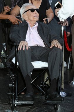 Los Angeles - Kasım 6: Kirk Douglas Hollywood Walk of Fame 6 Kasım 2018 tarihinde Los Angeles, Ca üzerinde Michael Douglas Star töreninde