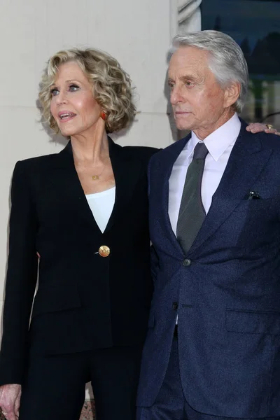 Los Ángeles Noviembre Jane Fonda Michael Douglas Ceremonia Michael Douglas — Foto de Stock