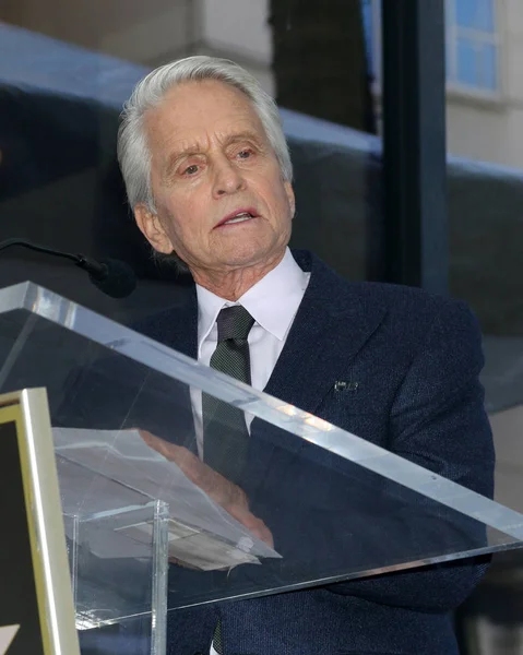 Los Angeles Nov Michael Douglas Michael Douglas Stjärnigt Ceremoni Den — Stockfoto