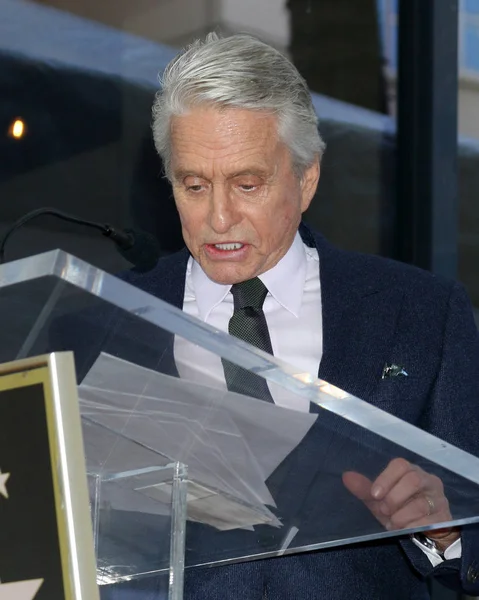 Los Angeles Nov Michael Douglas Michael Douglas Stjärnigt Ceremoni Den — Stockfoto