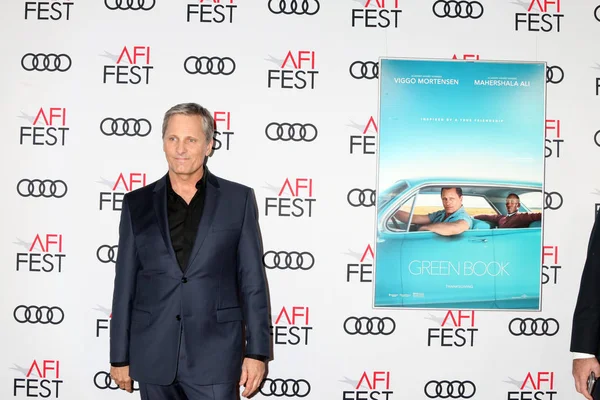 Los Angeles Nov Viggo Mortensen All Afi Fest 2018 Green — Foto Stock