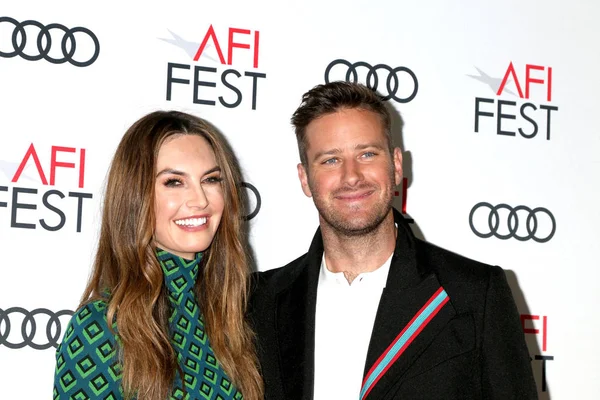 Los Angeles Listopad Elizabeth Chambers Michal Hammer Afi Fest 2018 — Stock fotografie