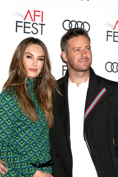 Los Angeles Listopad Elizabeth Chambers Michal Hammer Afi Fest 2018 — Stock fotografie