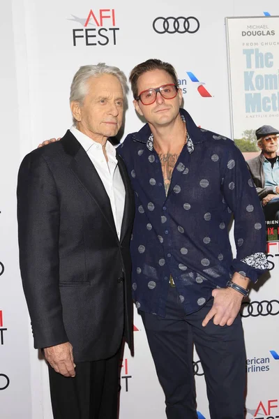 Los Angeles Nov Michael Douglas Cameron Douglas All Afi Fest — Foto Stock