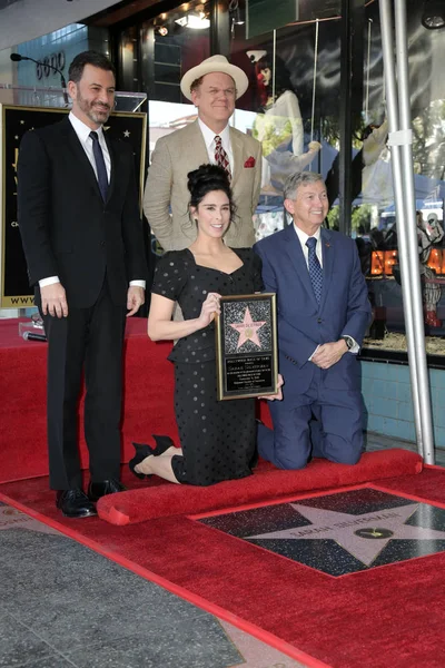 Los Angeles Listopad Jimmy Kimmel John Reilly Sarah Silverman Leron — Stock fotografie