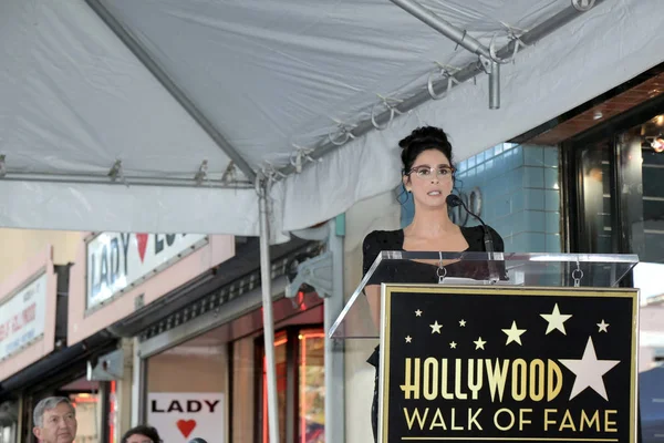 Los Angeles Marraskuu Sarah Silverman Sarah Silverman Star Seremoniassa Hollywoodin — kuvapankkivalokuva