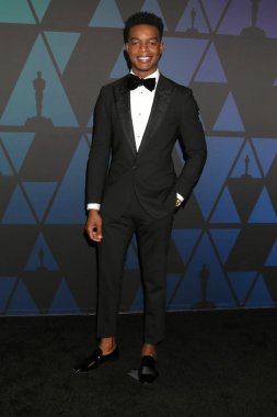 Los Angeles - Kasım 18: Stephan James Ray Dolby Ballroom 18 Kasım 2018 tarihinde Los Angeles, Ca 10 yıllık valiler Ödülleri'nde