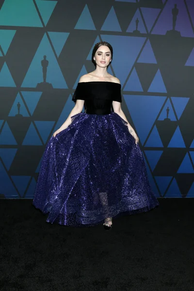 Los Angeles Nov Lily Collins 10Th Annual Governors Awards Ray — Stock Photo, Image