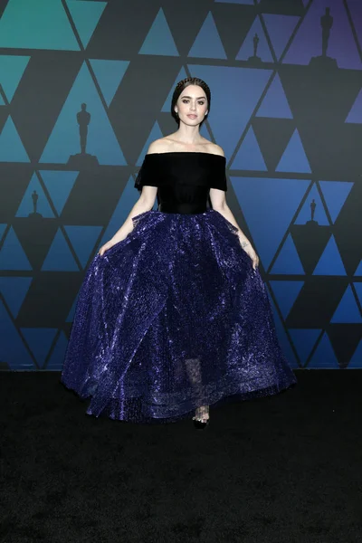 Los Angeles - Kasım 18: Lily Collins üzerinde 18 Kasım 2018 Ray Dolby Ballroom Los Angeles, Ca 10 yıllık valiler Ödülleri'nde