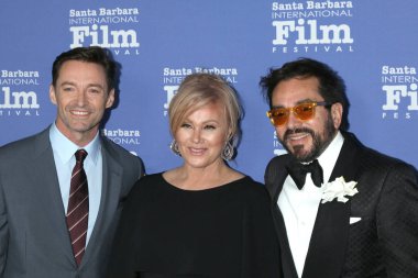 Los Angeles - Kasım 19: Hugh Jackman, Deborra-lee Furness, Roger Durling Sbiff Kirk Douglas Award onurlandıran Hugh Jackman, Santa Barbara, Ca üzerinde 19 Kasım 2018 Ritz Carlton Bacara