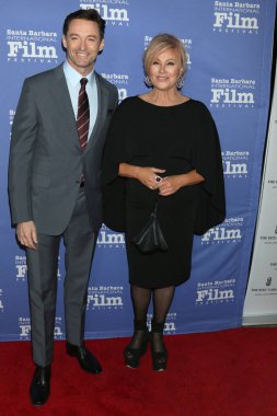Los Angeles - Kasım 19: Hugh Jackman, Deborra-lee Furness, Sbiff Kirk Douglas Award onurlandıran Hugh Jackman, Santa Barbara, Ca üzerinde 19 Kasım 2018 Ritz Carlton Bacara
